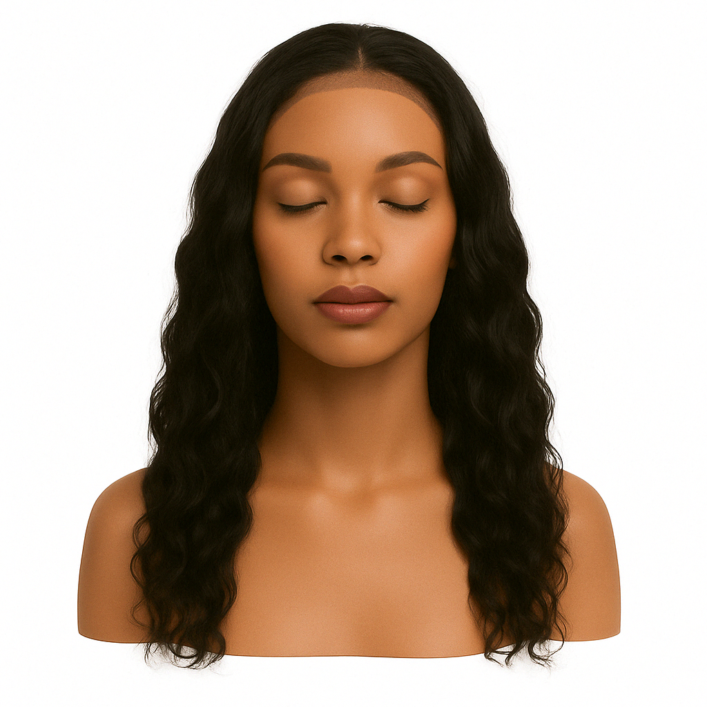Beach Wave 4x4 Transparent Closure Wig